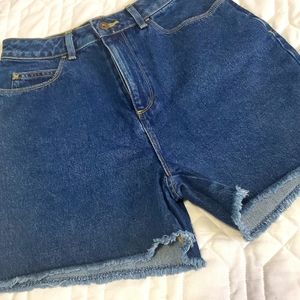 High waisted denim shirts